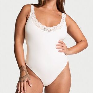 Open-Back Lace Bodysuit